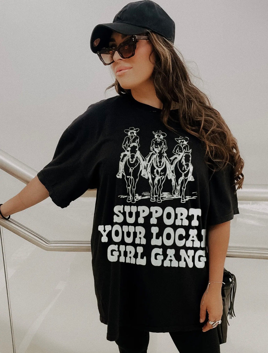 GIRL GANG Black Tee