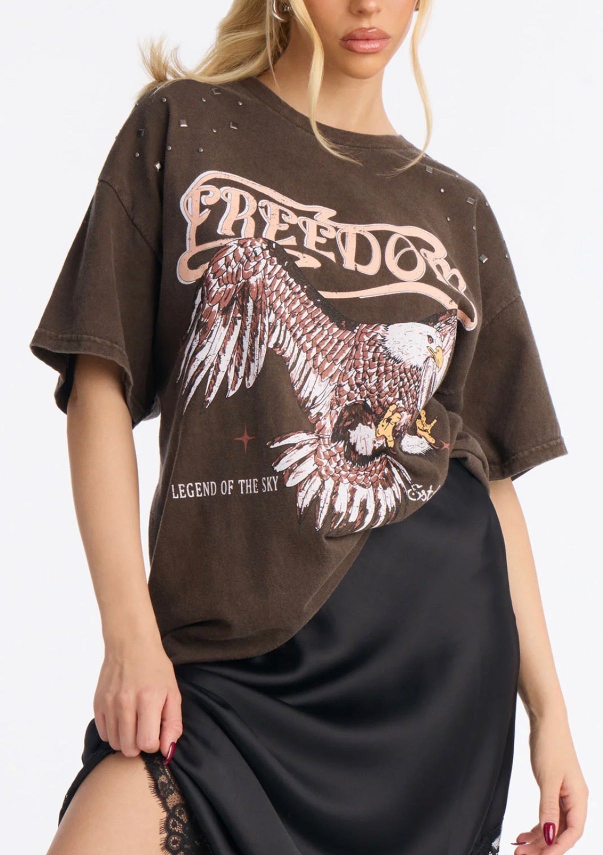 FREEDOM Studded Graphic Tee
