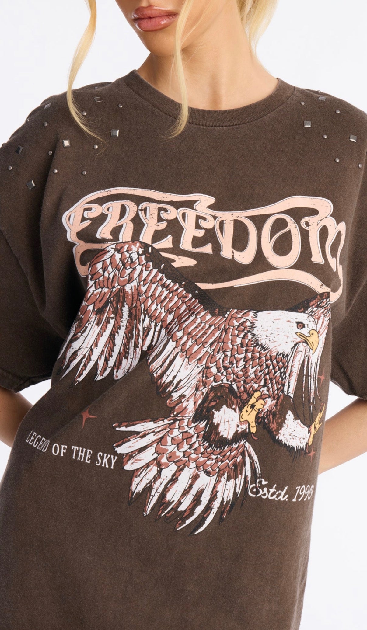 FREEDOM Studded Graphic Tee