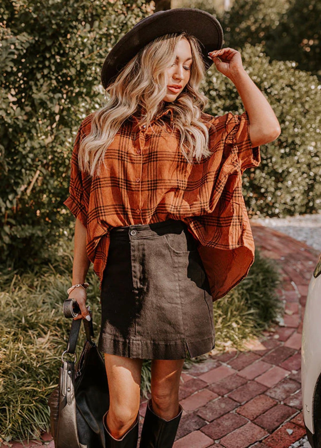 Corduroy Button Up Blouse
