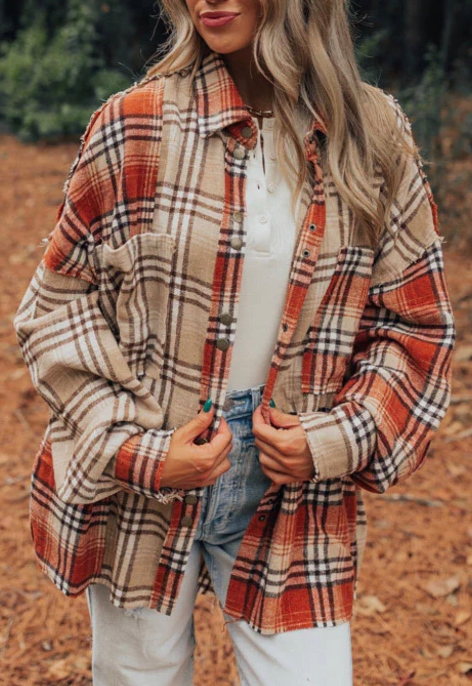 Plaid Button up/Jacket