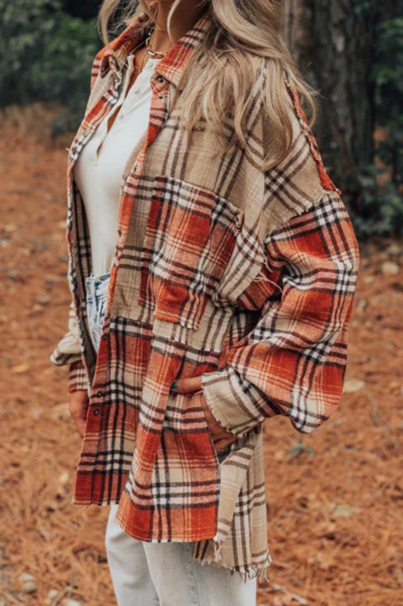 Plaid Button up/Jacket