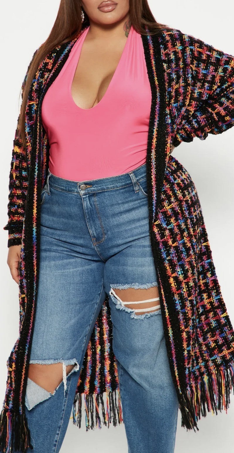 Color Pop Long Cardigan