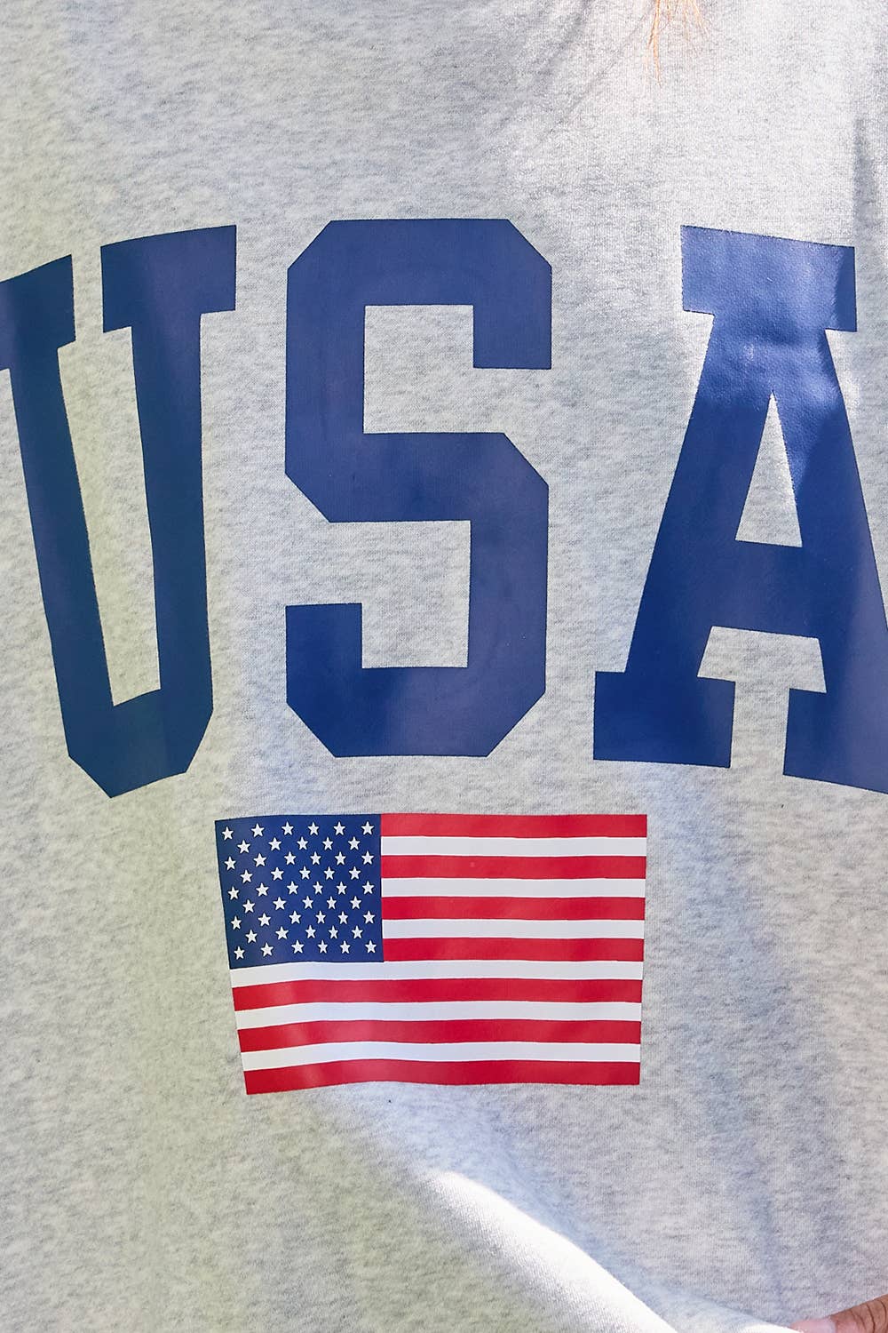 Reversible USA/AMERICA Mockneck Crew