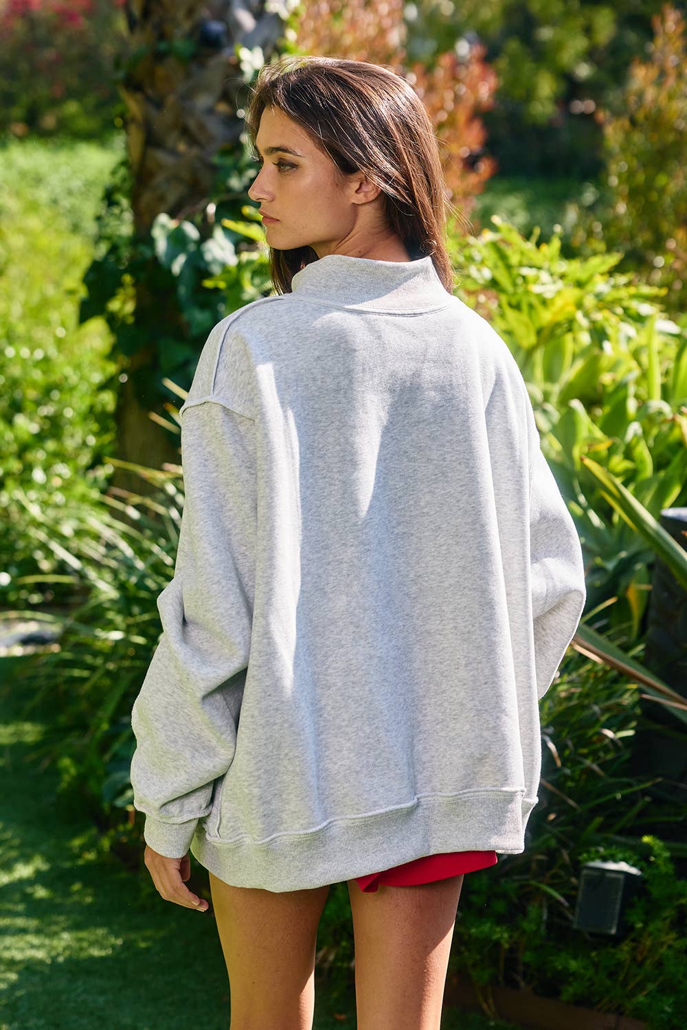 Reversible USA/AMERICA Mockneck Crew