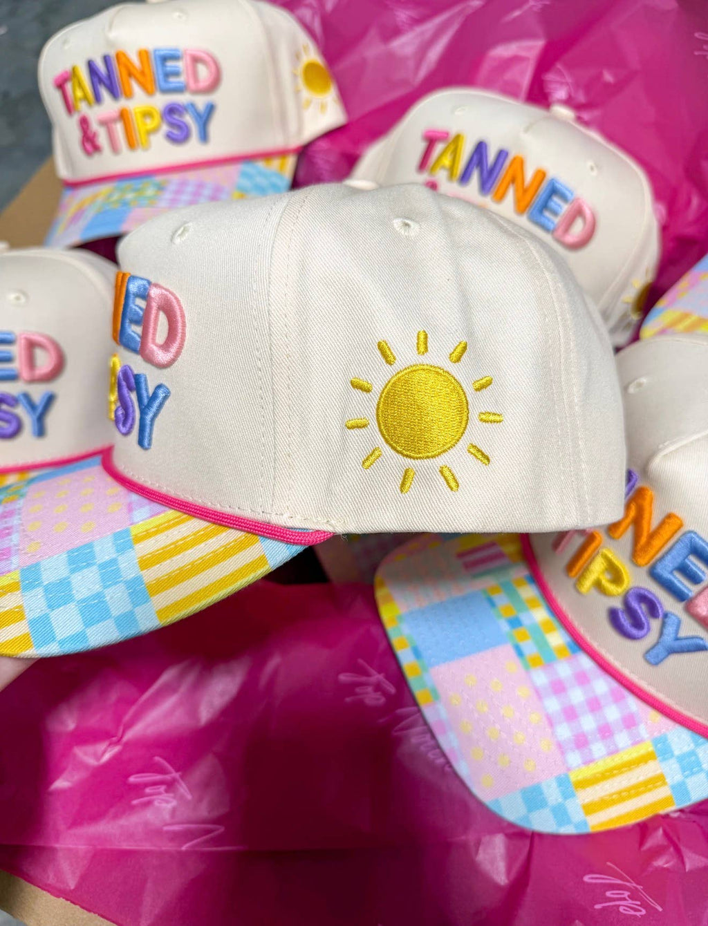 ‘TANNED & TIPSY’ Trucker Hat