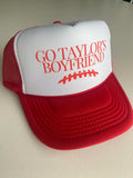 'Go Taylor's Boyfriend' Red/White Trucker Hat